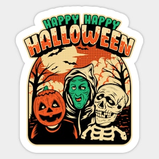 Happy Happy Halloween Sticker